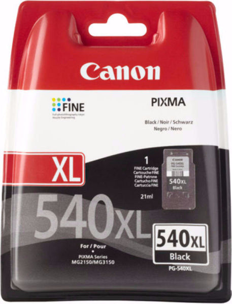 Canon PG-540 XL Original Black Ink Cartridge - 600 Page Yield –