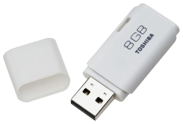 Toshiba TransMemory 8GB White USB Flash Drive –