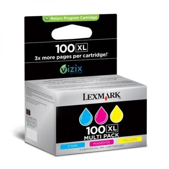 Lexmark 100XL High Yield Return Program Colour Ink Cart - akcom.net
