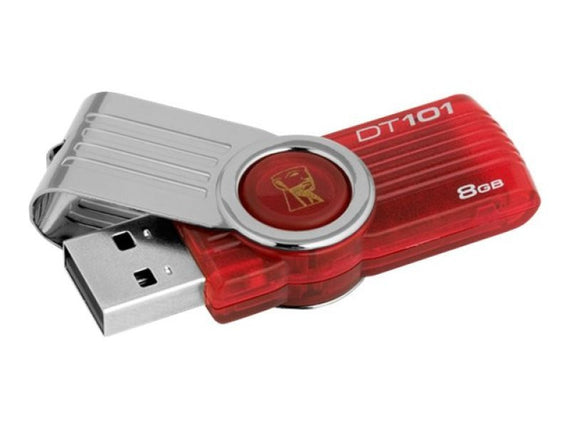 Kingston 8GB DataTraveler 101 G2 Red USB Flash Drive - akcom.net