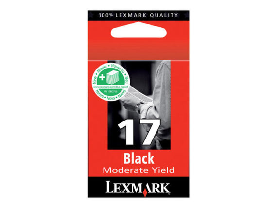 Lexmark Cartridge No. 17 - Print cartridge - Moderate Yield - 1 x black - 205 pages - akcom.net