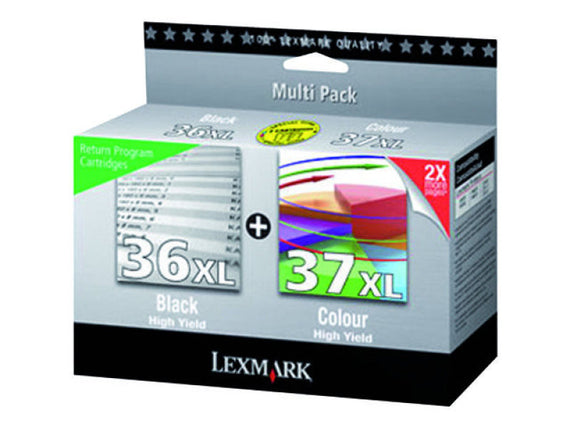 Akcom Lexmark Ink Cartridges Lexmark No. 36/37 Return Program Ink Cartridges ...