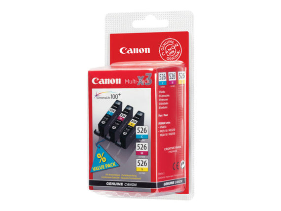 Canon CLI 526 Multipack Ink Cartridge- Blister Cyan Yellow Magenta - akcom.net
