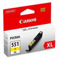 Canon CLI 551XLY XL Yellow Ink Cartridge - akcom.net