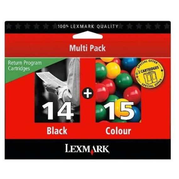 Lexmark Combo Pack 14/15 Ink Cartridge Pack - akcom.net