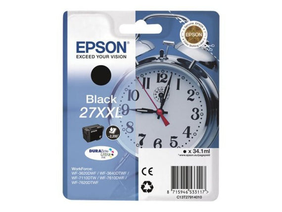 Epson 27XXL DURABrite UltraInk Black Ink Cartridge - akcom.net