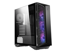 MSI MPG GUNGNIR 110M, Black, Mid Tower Chassis w/ Tempered Glass Window, 4x 120mm RGB Fans, USB Type-C, ATX/mATX/ mITX - akcom.net